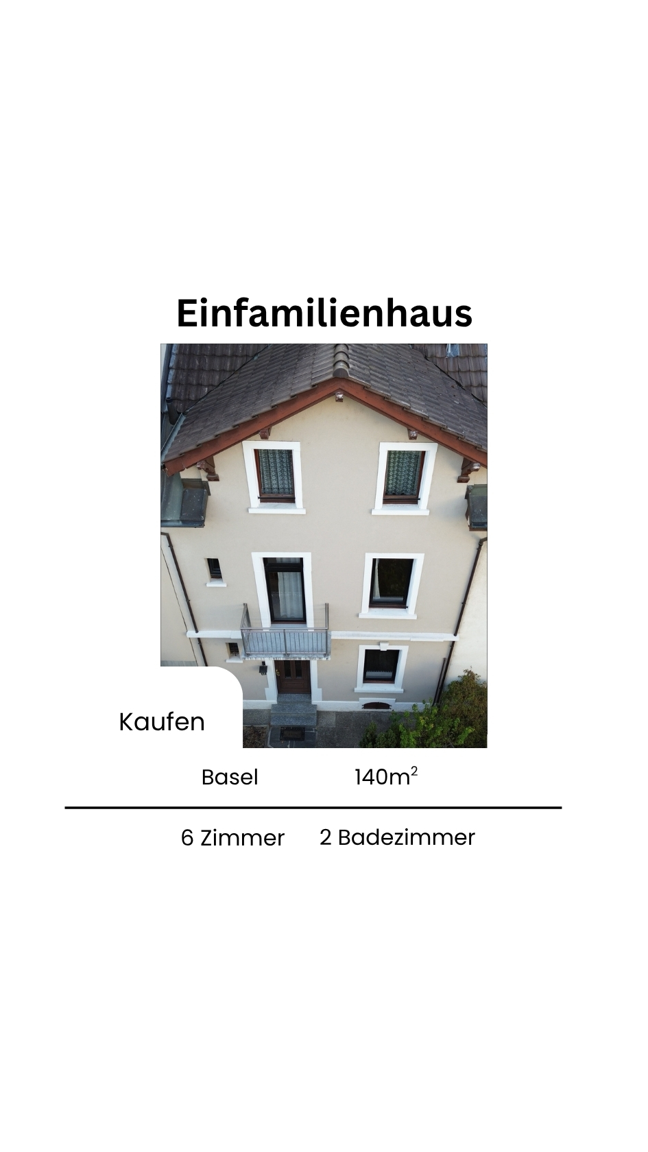 Einfamilienhaus in Basel, 140 m², 6 Zimmer, 2 Badezimmer — zum Inserat auf Homegate